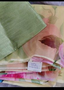 Digital Print Organza Saree
