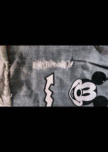 Denim Mickey Mouse Shorts
