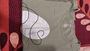 Olive Green Graphic Tee