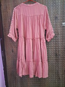 Pink Flared Dress
