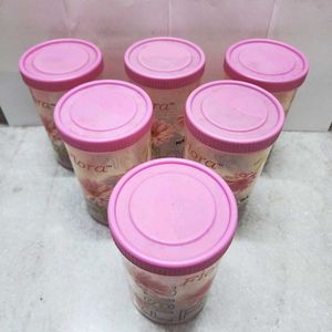 Flora Storage Containers (Set of 6)