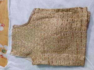 Golden Sequin Embellished Blouse