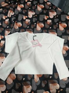 White Long Sleeve Top