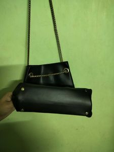 Price Drop!!! BLACK FAUX LEATHER BAG