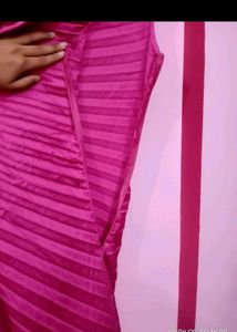 Hot Pink One-Shoulder Dress