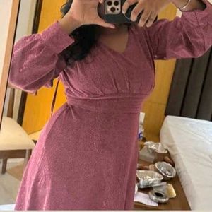 Sparkly Pink Long Dress