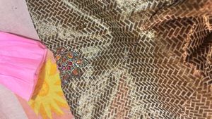 dark golden Sequin Embellished Blouse