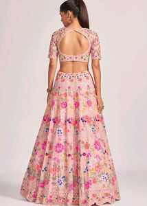 Floral Lehenga Choli with Unstitched Blouse