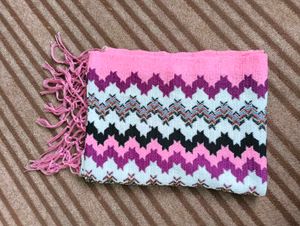 Pink Patterned Stole