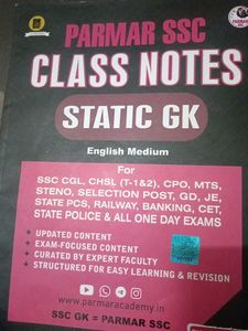 PARMAR SSC CLASS NOTES STATIC GK