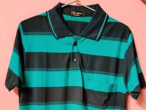 Cotton collar T-shirts