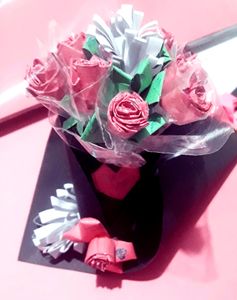Paper Rose Mini Bouquet| Handmade