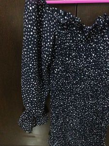 Polka Dot Smocked Mini Dress