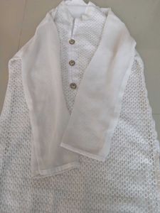 White Cotton Kurta