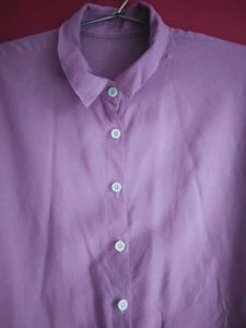 Lavender Crop Shirt