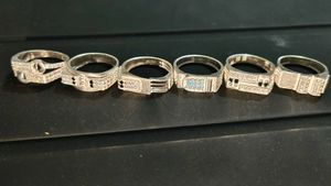 Silver Gents rings..