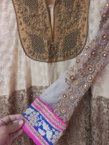 Full Work Long Gown With Dupatta