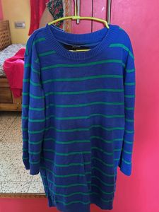 Striped Knitted Sweat Shirt