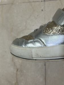 Branded Golden Silver Party wear Shoes
