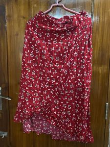 Floral Print Skirt