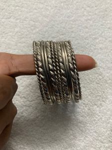 Silver Colour Metal Bangle