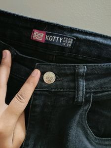 Kotty Black Wide Leg Jeans