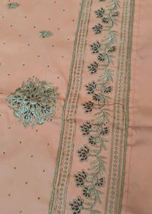 Peach Embellished Kurti