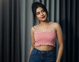 Gingham Halter Crop Top