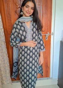 (Size~2XL)Black kurta set 🌷