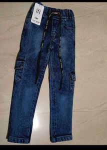 Toddler Denim Cargo Jeans - New with Tags