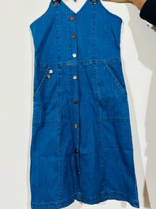 Denim Baba Suit For Women Blue Colour