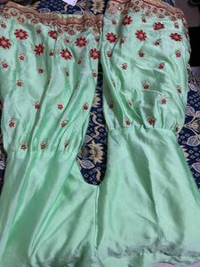 Beautiful Sharara Suit Set .. Beautiful Work With Inner Under Top And Bottom. Only One Time Used