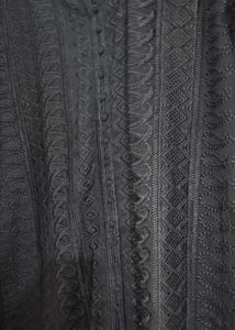Elegant Black Embroidered Dress