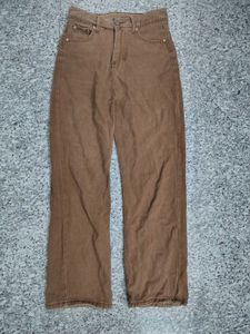 Brown Straight Leg Jeans