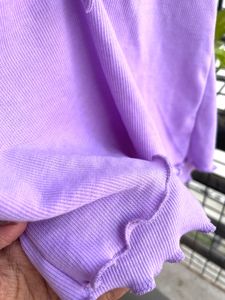 lavender crop top