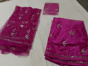 Unstitched Lahenga Choli And Dupatta Fabric