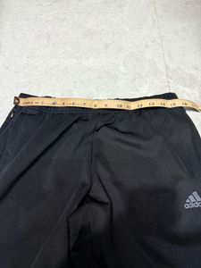 Adidas Black Track Pants with zip opening