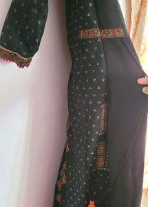 W Brand Black Gold Kurta. Size XS