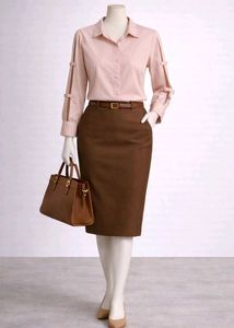 Pink Cutout Sleeve Blouse