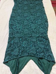 Elegant Green Lace Dress
