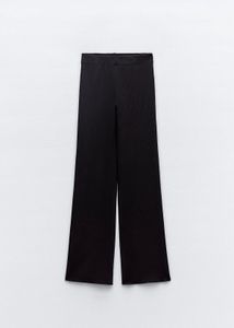 Black Flared Pants With Pockets