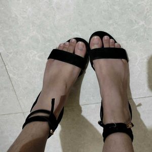 Black Wrapped Heels