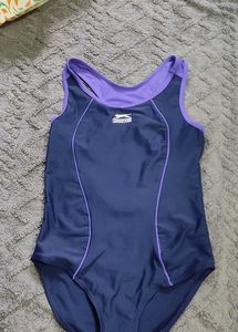 Girls Purple Blue Swimsuit