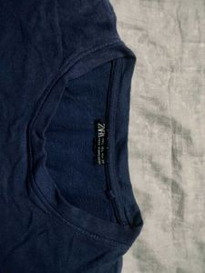 Navy Blue Zara T-Shirt