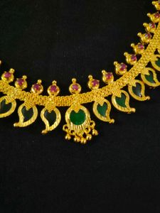 Premium Quality Green Palakka Necklace