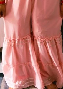 Baby Pink Sharara No Damage