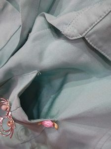 Vintage Turquoise Button-Down Dress