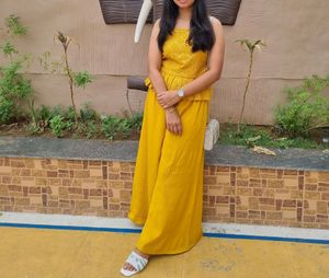 Peplum top and sharara With Duppata