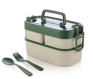 Leak-Proof Dual Compartment Lunch Box