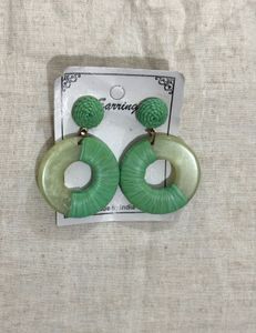 Combo Beaded Leopard Print Statement Earrings
